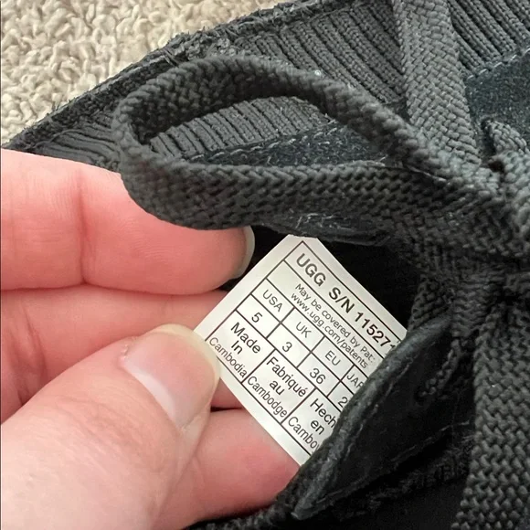 Ugg Suede Black Platform Sneakers - Picture 7 of 9